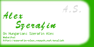 alex szerafin business card